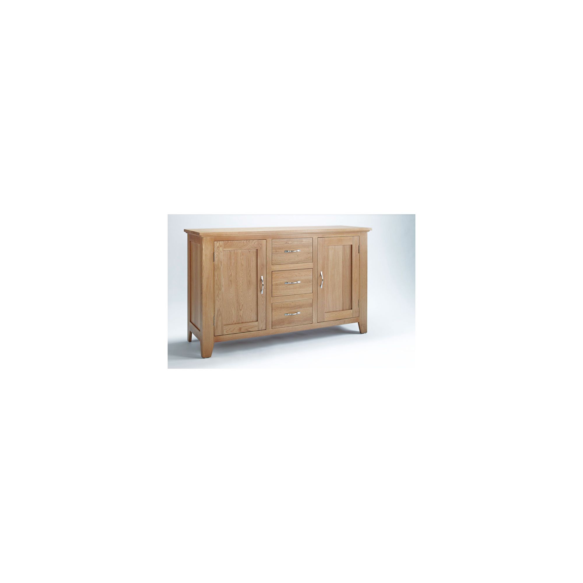 Ametis Sherwood Oak Three Drawer Sideboard at Tesco Direct
