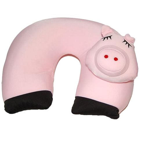 Image of Cozy Time Microbead Pig Neck Cushion