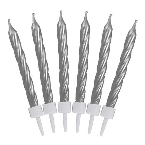 Image of Twist Candles - Silver