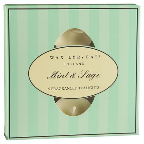 Image of Wax Lyrical Wild Mint And Sage 9 Tealights