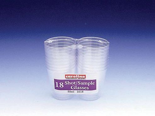 Image of Caroline T1618 Shot/sample Glasses 50ml X18