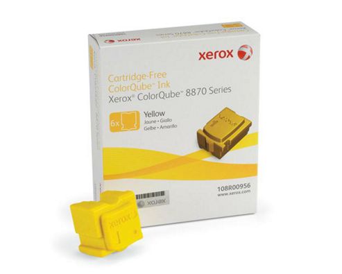 Image of Xerox Ink Sticks For Colorqube 8870 Printers (pack 6) - Yellow