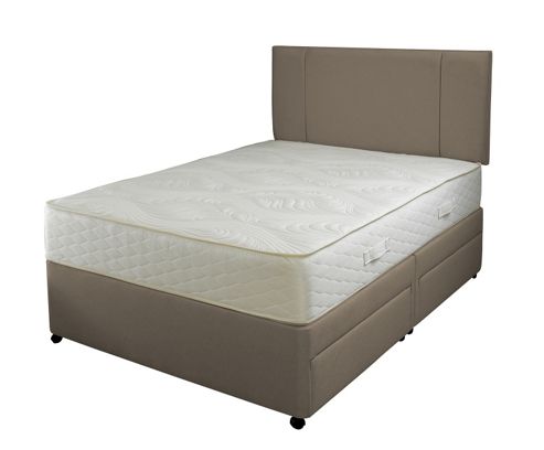 Image of Slumberland 1000 Memory Pocketflex 4 Drawer Double Divan Bed, Mocha