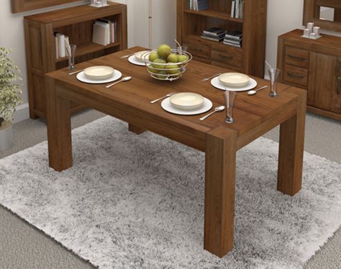 Image of Baumhaus Mayan Walnut Dining Table - Seats 4 People