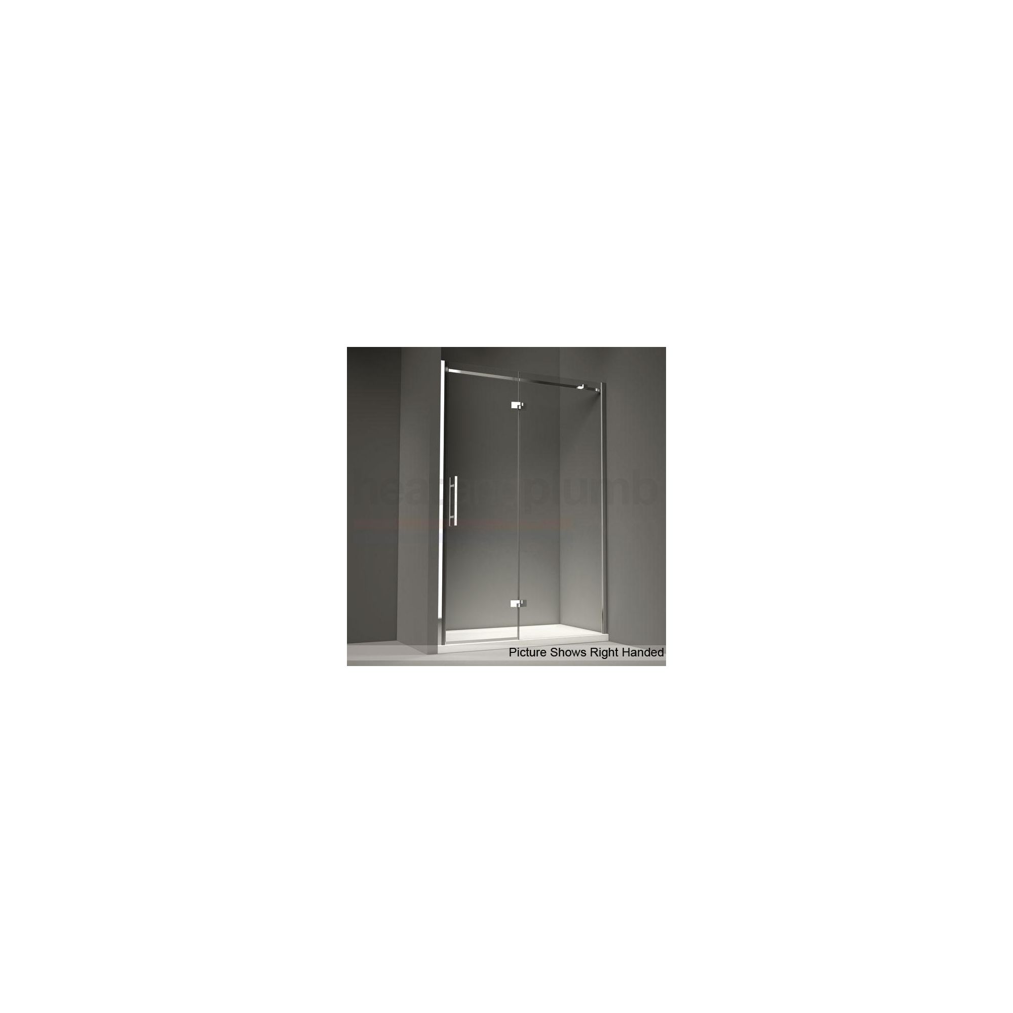 Merlyn Series 9 Inline Hinged Door ALCOVE Shower Enclosure 1200mm x 800mm (Complete with Tray) - 8mm Glass at Tesco Direct