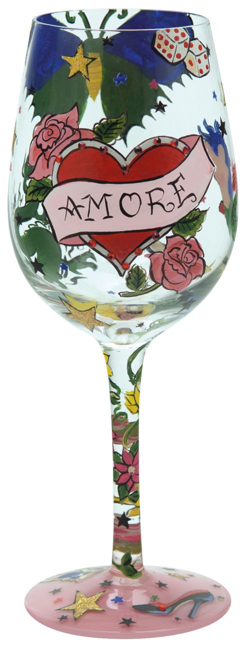 Image of Lolita Wine Glass - Tattoo Amore