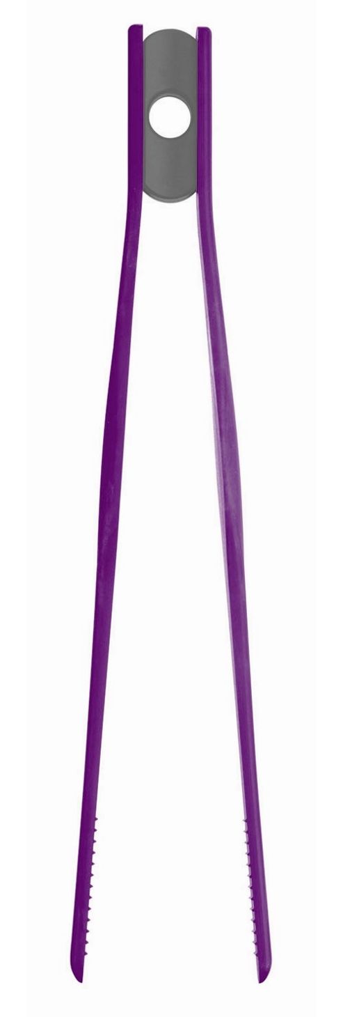 Image of Kitchencraft Colourworks Tweezer Tongs In Purple