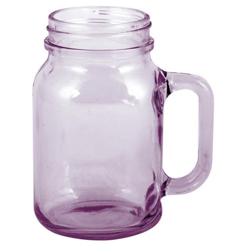 Image of Creative Tops Drinking Jam Jar Glass, Lilac