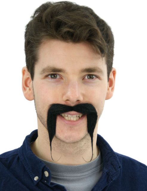 Image of Black Chinaman Moustache