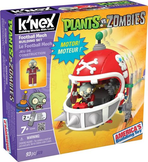 Image of K'nex Plants Vs. Zombies Football Mech Building Set