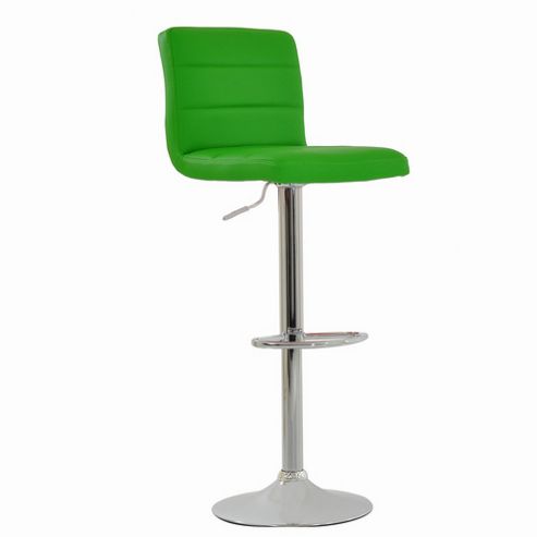 Image of Adriatic Green Faux Leather Bar Stool