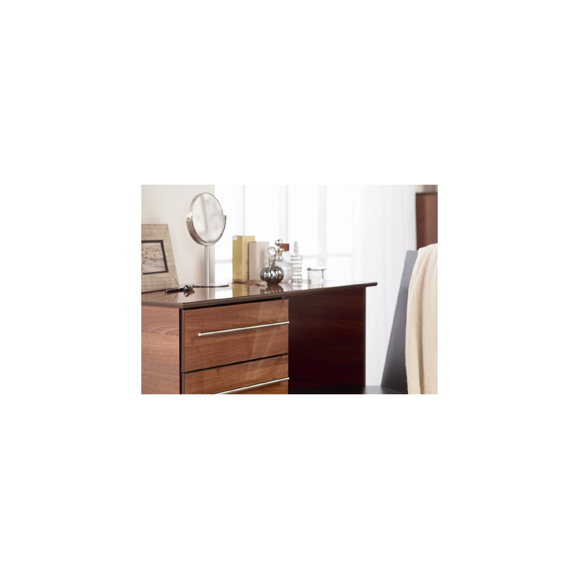 Ideal Furniture New York Single Dressing Table - American Walnut at Tesco Direct