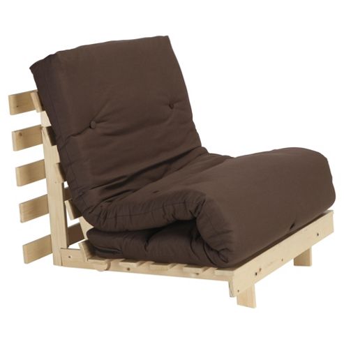 Image of Helsinki Pine Single Futon With Mattress Chocolate