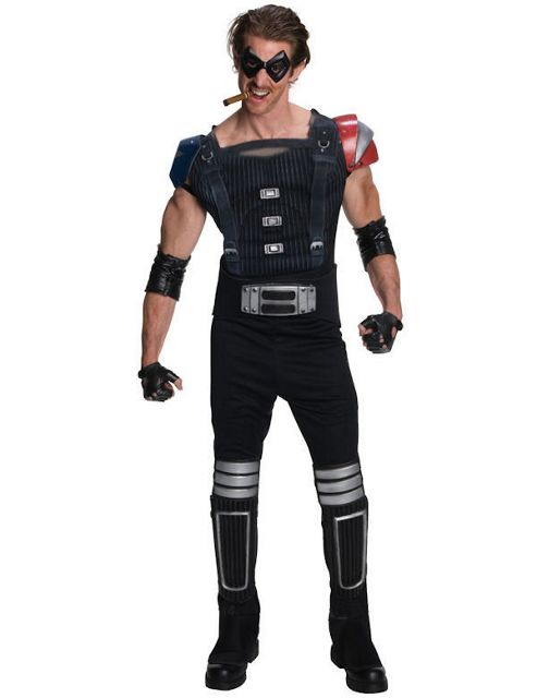 Image of Adult Comedian Watchmen Super Hero Costume Large