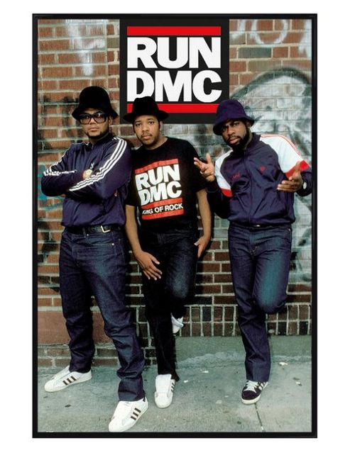 Image of Gloss Black Framed Run Dmc Hip Hop Legends Poster