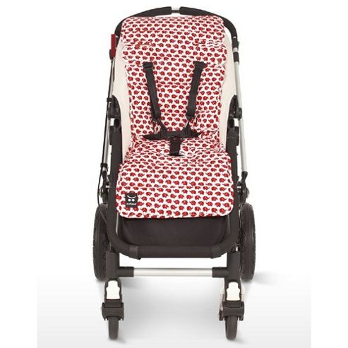 Image of Outlook Cotton Travel Comfy Pram Liner (red Elephant)