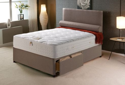 Image of Vogue Beds Vogue Memory Pocket New Empress Platform Divan Bed - Double / Without Drawer