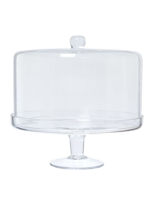 Image of Linea Pave Cake Stand With Dome 30cm X 28cm