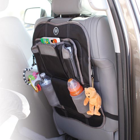 Image of Prince Lionheart Car Back Seat Organiser - Black/grey