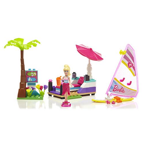 Image of Mega Bloks Barbie Build 'n Play Beach Day