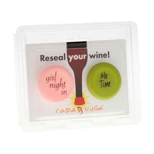 Image of Capabunga Wine Bottle Stoppers - Me Time & Girl Night In