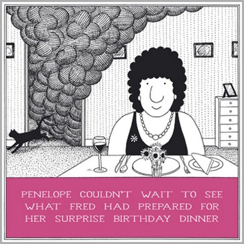 Image of Holy Mackerel Greeting Card - Birthday Dinner Birthday Greetings Card