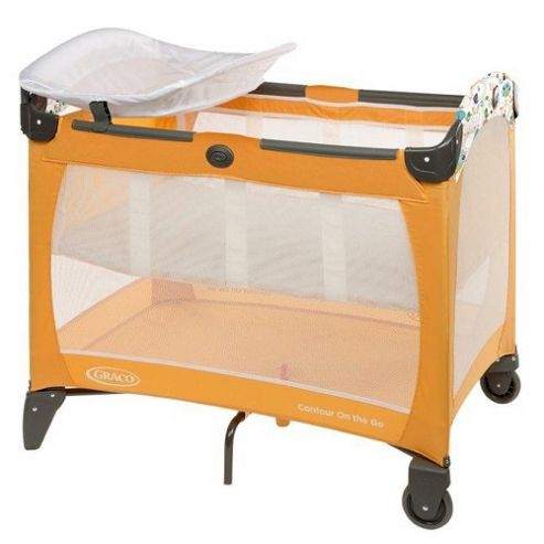 Image of Graco Contour On The Go Travel Cot (hide And Seek)