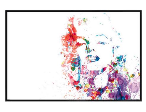 Image of Marilyn Monroe Gloss Black Framed Psychedelic Icon Poster