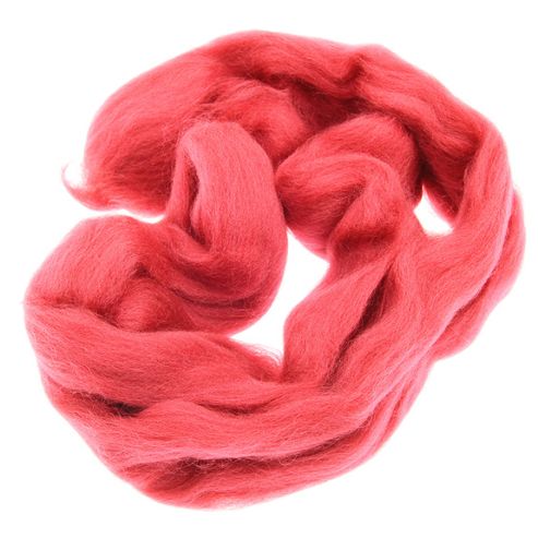 Image of Dhf-r21 Deep Red 20g Falkland Wool Tops
