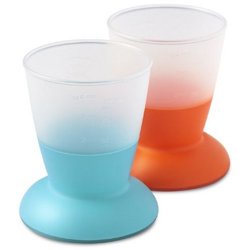 Image of Babybjorn Cup 2 Pack (orange/turquoise)