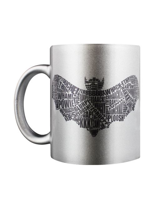 Image of Superhero Sayings Silver 10oz Ceramic Mug