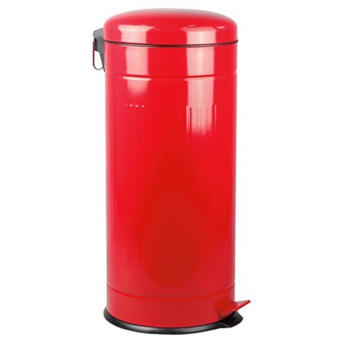 Buy 30L Retro Kitchen Bin - Red from our Bathroom Bins range - Tesco