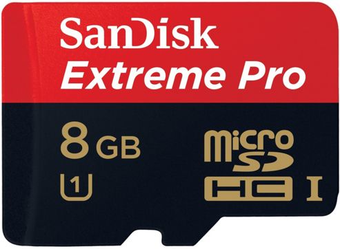 Image of Sandisk Extreme Pro Microsdhc 8gb Class 10 Card