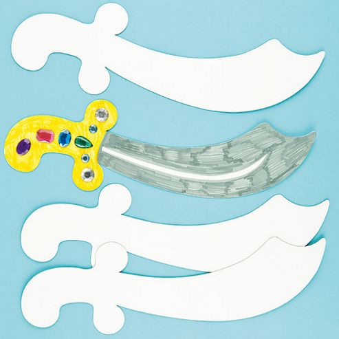 Image of Design A Pirate Craft Sword (pack Of 6)