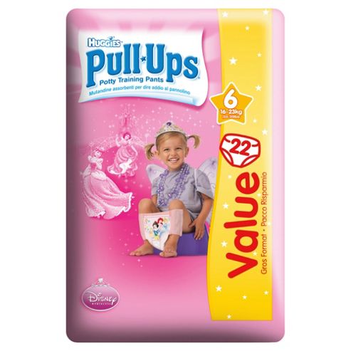 Image of Huggies Pull Ups Size 4 Girl Economy Pack 22