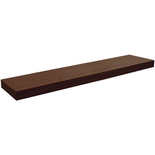  100cm Floating Chunky Wall Shelf - Walnut from our Wall Shelving range