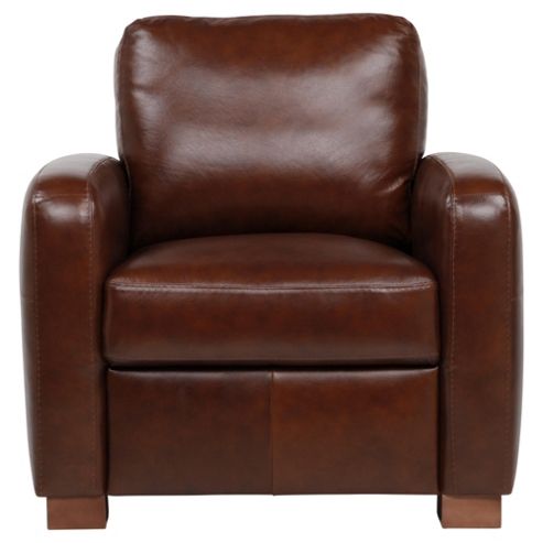 Image of Idaho Antique Leather Occasional Chair, Chesnut