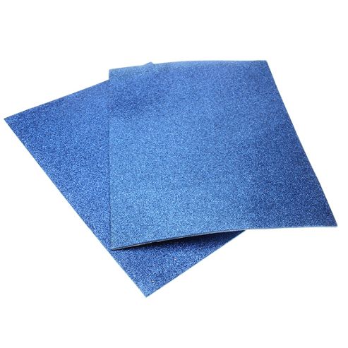 Image of Funky Glitter Self Adhesive Foam A4 Blue - 2pk