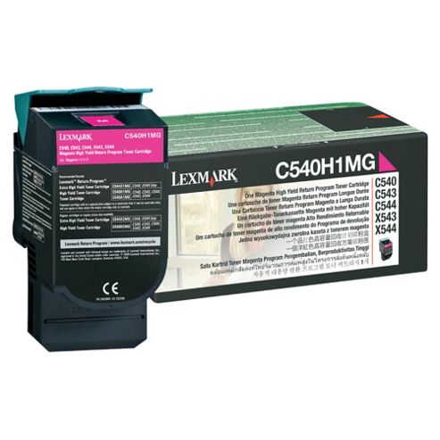 Image of Lexmark High Yield Toner Cartridge For C54x, X54x Colour Laser Printers - Magenta