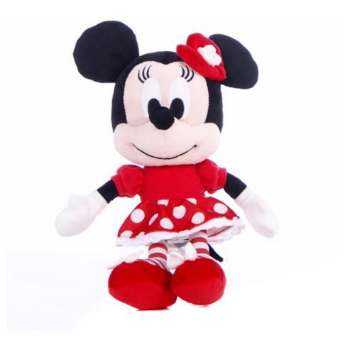 Image of 10" I Love Minnie Mouse In Red And White Spot Dress
