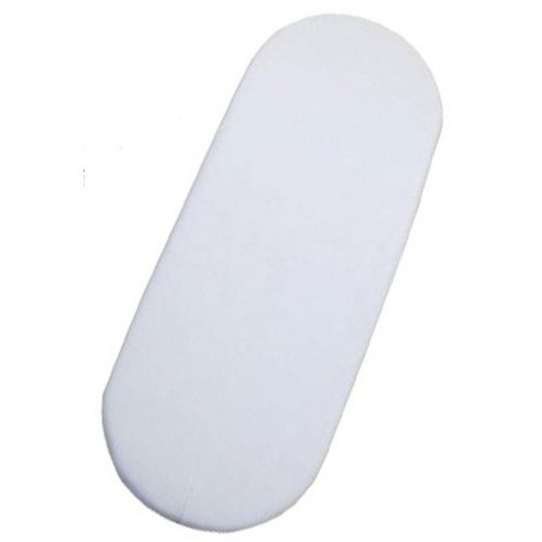 Image of Single Moses Basket Fitted Sheet (white)
