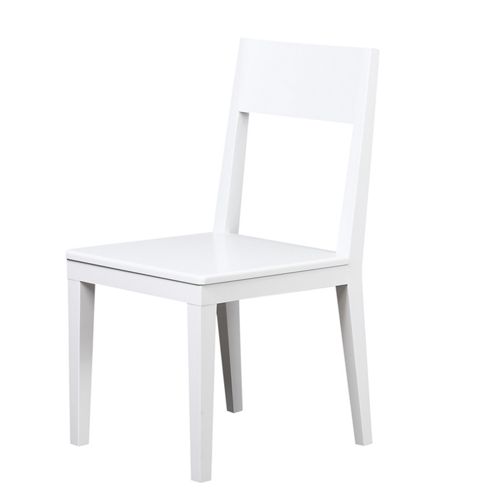 Image of Hickory Wooden Chair - White