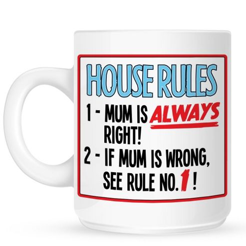 Image of House Rules 10oz Ceramic Mug