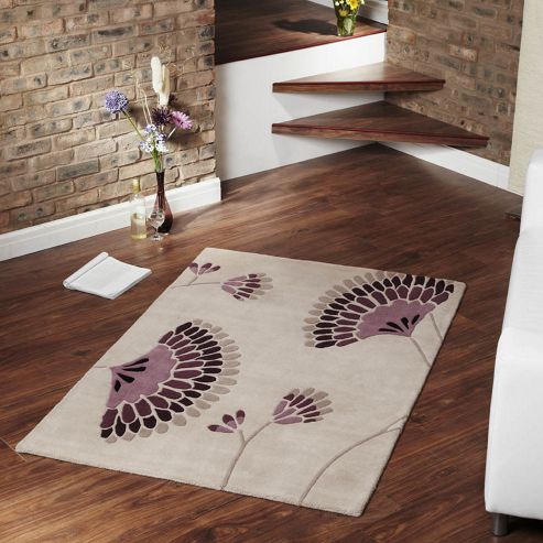 Image of Ultimate Rug Co Floral Art Ixia Rug - 120 Cm X 170 Cm (3 Ft 11 In X 5 Ft 7 In)