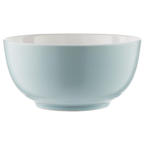 Image of Tesco Two Tone Stoneware Cereal Bowl, Duck Egg