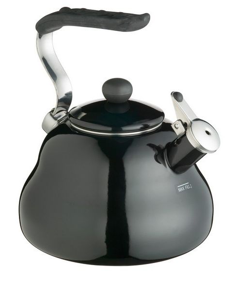 Image of Lexpress Midnight Black Whistling Kettle