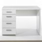 Tvilum Function Plus Four Drawer Desk in White