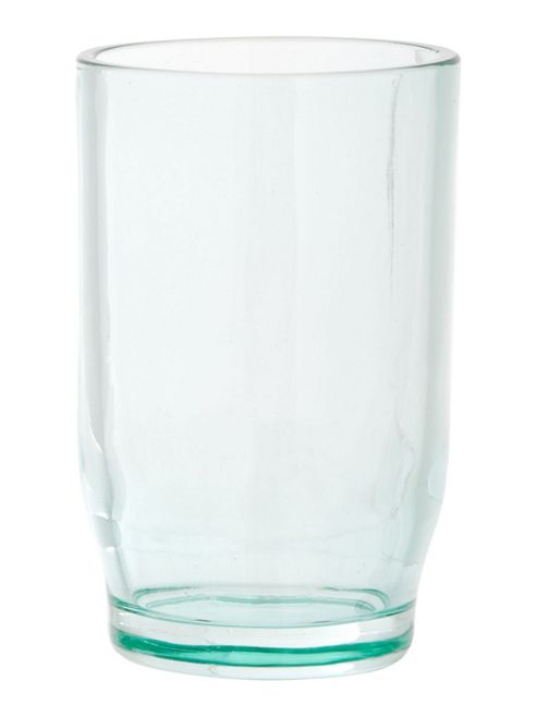 Image of Linea Glass V Intage Tinted Glass Tumbler In Green
