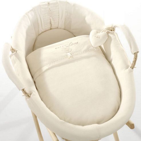 Image of Natures Purest Pure Love Moses Basket