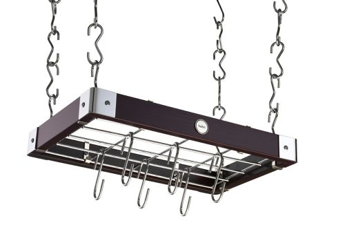 Image of Hahn Metro Wooden Ceiling Rack - Espresso